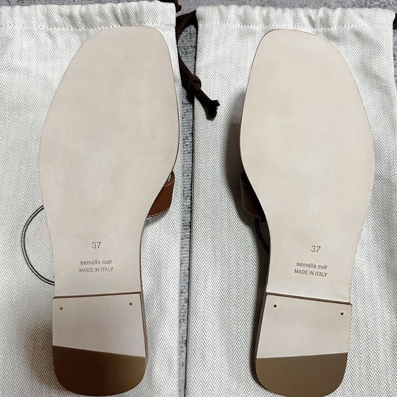 h sandals Strap Leather Flat Sandals 2026 New Luxury for Women Comfortable Open Toe Slides Summer Beach Daily Casual Wear Non Slip Slippers With box size 35 42 8dc