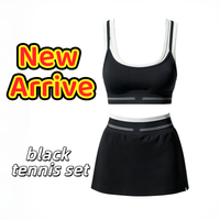 Black tennis set