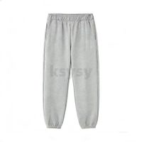 Grey black ankle banded pant