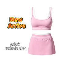 Pink tennis set