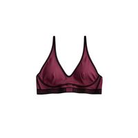 Burgundy bra