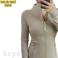Khaki gold zip jacket