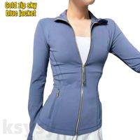 Hazy Blue gold zip jacket