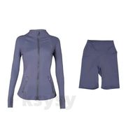 Navy jacket short set