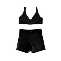 Black short set