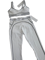 White bra pant set