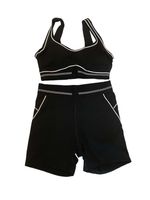 Balck bra short set