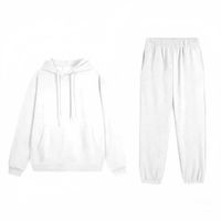 White hooded sports pants set