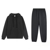 Grey hooded sweatpants set