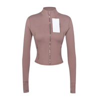 Cropped Rose gold zipper