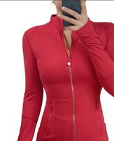 Red gold zipper