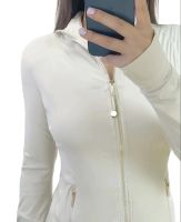 Ivory gold zipper
