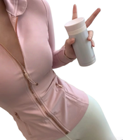 Pink gold zipper