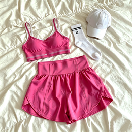 Women Clothes Set Sports Heart Throb Bra Leggings High End White Striped Low Back Dance Yoga Outfits Running Fitness Pilates Aloismlies sets Women clothes