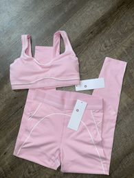 Yoga Set Sports Heart Throb Bra Leggings Designer bag Gym Sports sets Dance Fitness Jogging Sportswear Summer Outfits Aloismly women clothes set