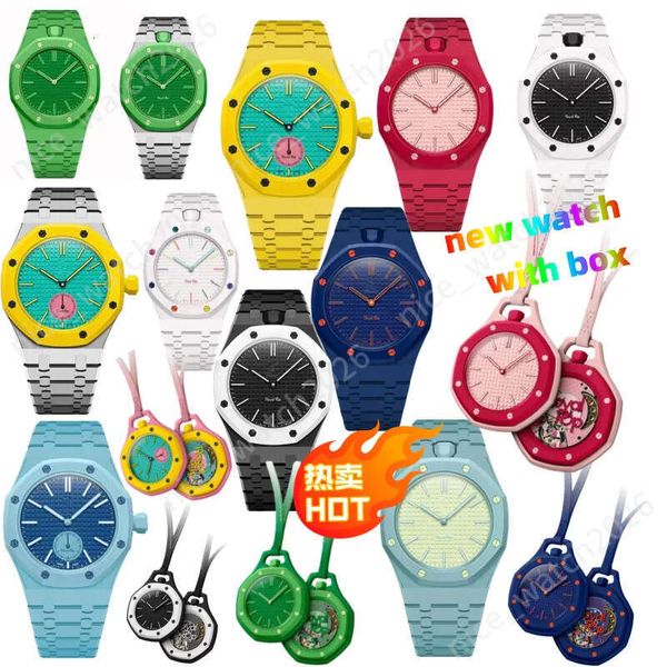 Royal Pop 2026 New Top Watch Quartz Watchs Bioceramic Watchs Ceramic Dial 8 Color Leather Hanging Rope LOVER Men's and Women's Watch Gift Box Pocket Watches