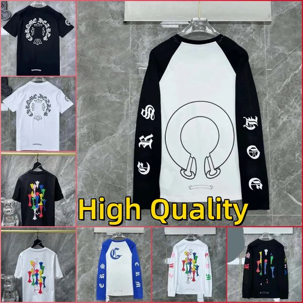 designer shirts socks Pullover Designer clothes Men Women Printed t shirts Spring Summer Hip Hop crew neck t shirts chromeism heartsism shirt long sleeve shirts